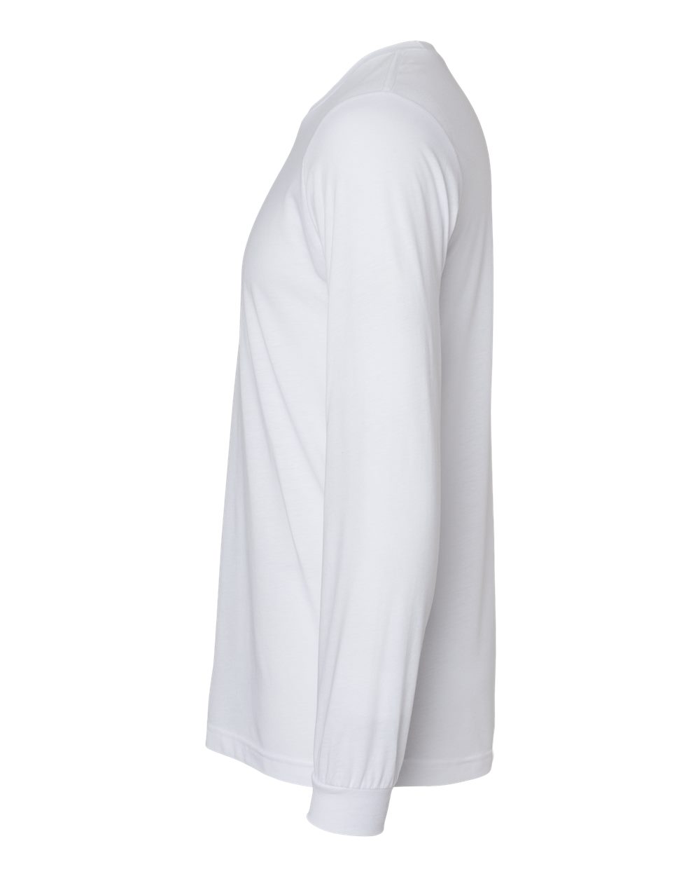 Tick Repellent Unisex Triblend Long Sleeve T-Shirt - White - Side View