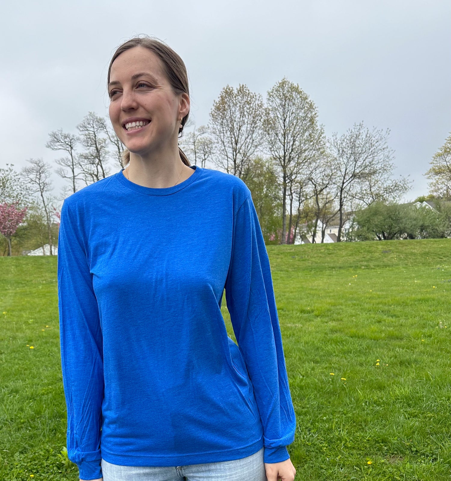 Tick Repellent Unisex Triblend Long Sleeve T-Shirt by HYKER