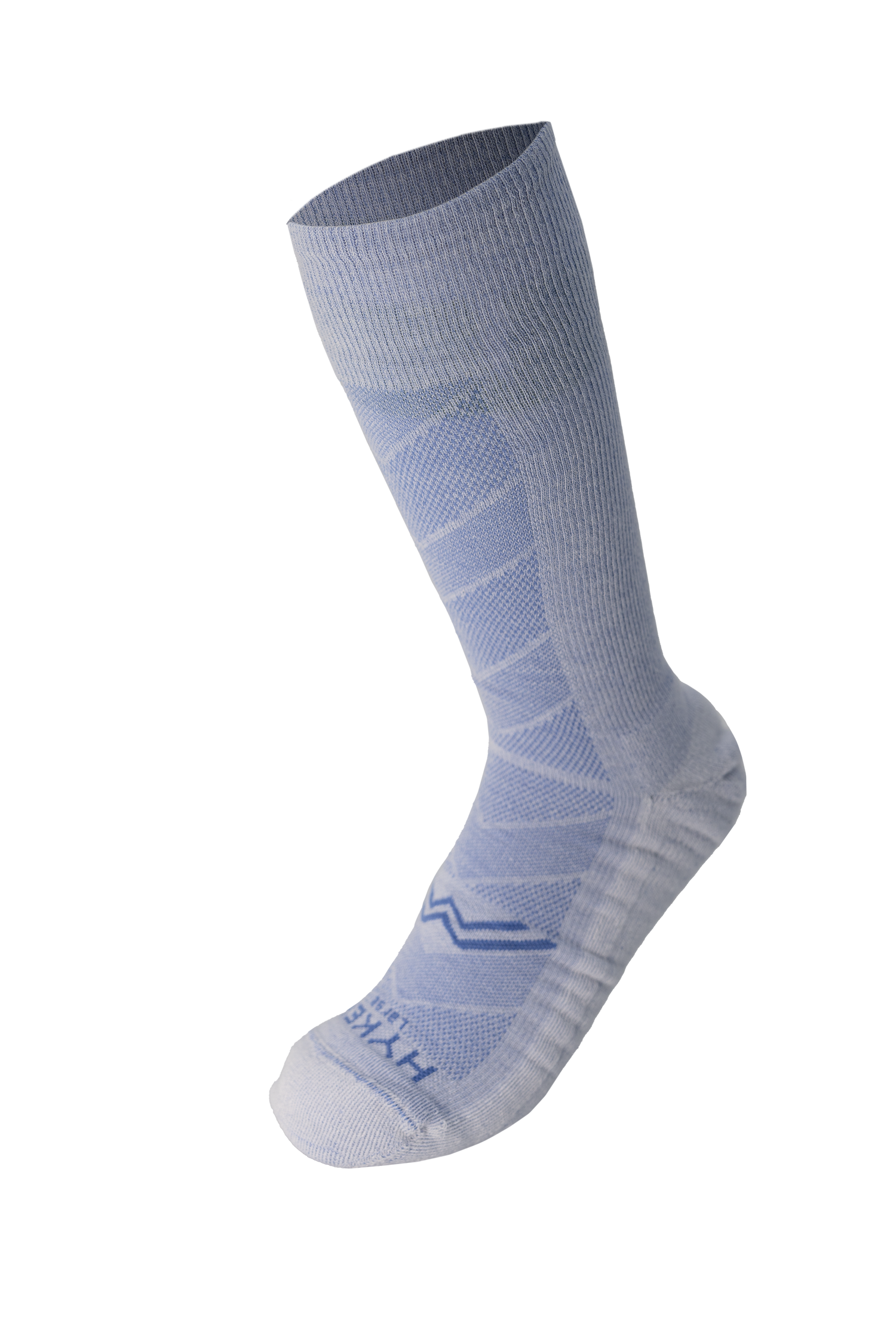 HYKER Apparel - Recycled Polyester Tick Repellent Crew Sock - Light Blue